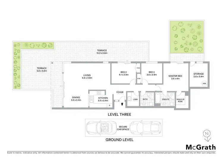 Floorplan of Homely apartment listing, 301/1-3 Banksia Road, Bellevue Hill NSW 2023