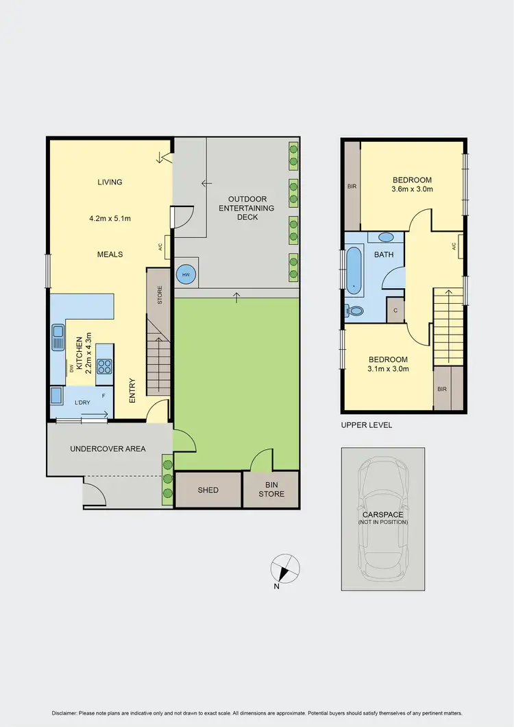 Floorplan of Homely townhouse listing, 5/57 Buckley Street, Moonee Ponds VIC 3039