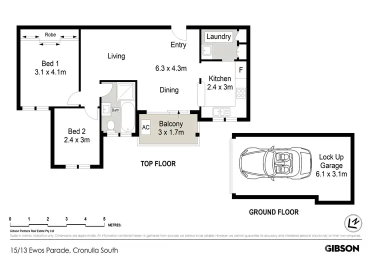 Floorplan of Homely apartment listing, 15/13-17 Ewos Parade, Cronulla NSW 2230