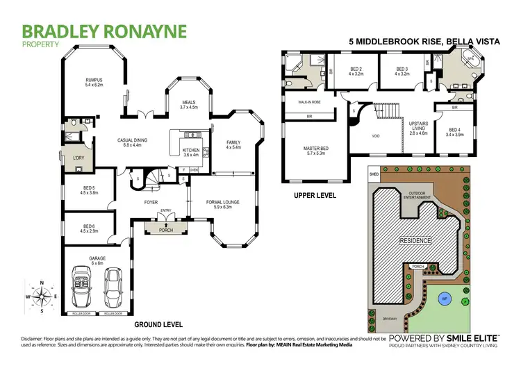 Floorplan of Homely house listing, 5 Middlebrook Rise, Bella Vista NSW 2153