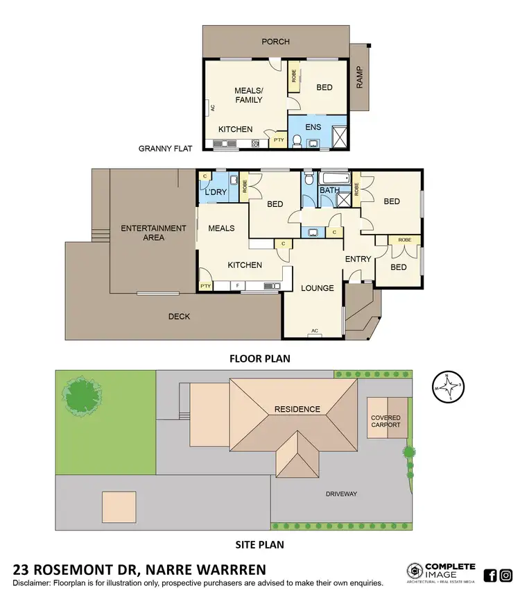 Floorplan of Homely house listing, 23 Rosemont Drive, Narre Warren VIC 3805