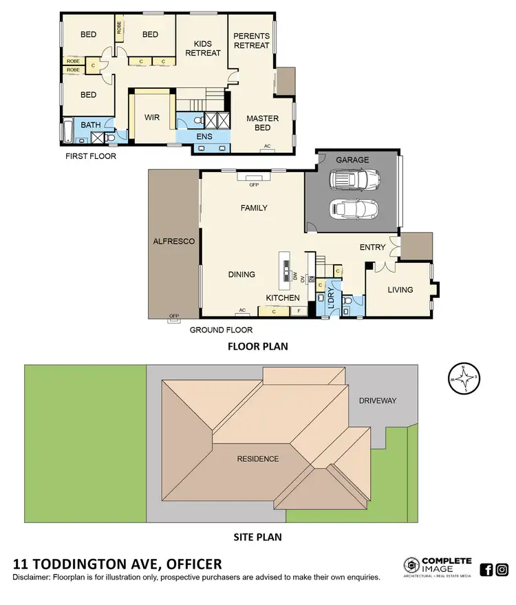 Floorplan of Homely house listing, 11 Toddington Avenue, Officer VIC 3809