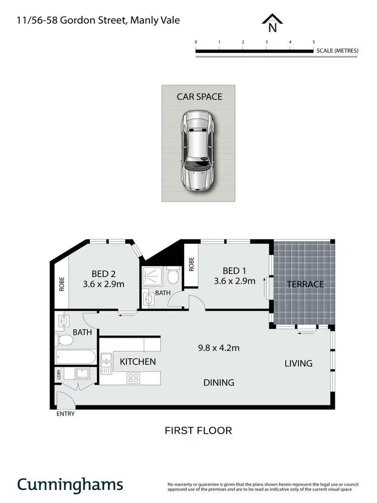 Floorplan of Homely apartment listing, 11/56 Gordon Street, Manly Vale NSW 2093