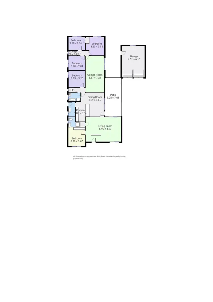 Floorplan of Homely house listing, 4 Ruby Road, Wodonga VIC 3690