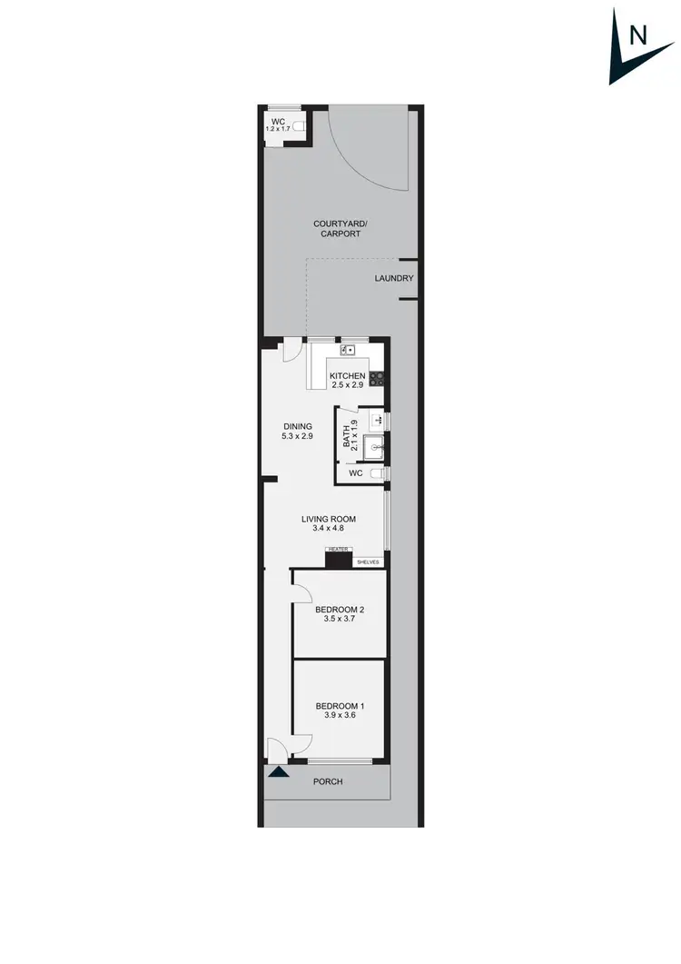 Floorplan of Homely house listing, 190 Clark Street, Port Melbourne VIC 3207