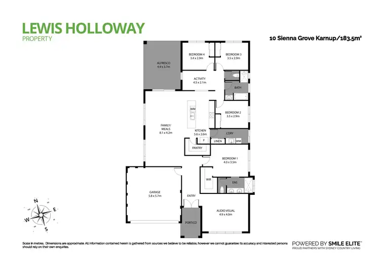 Floorplan of Homely house listing, 10 Sienna Grove, Karnup WA 6176