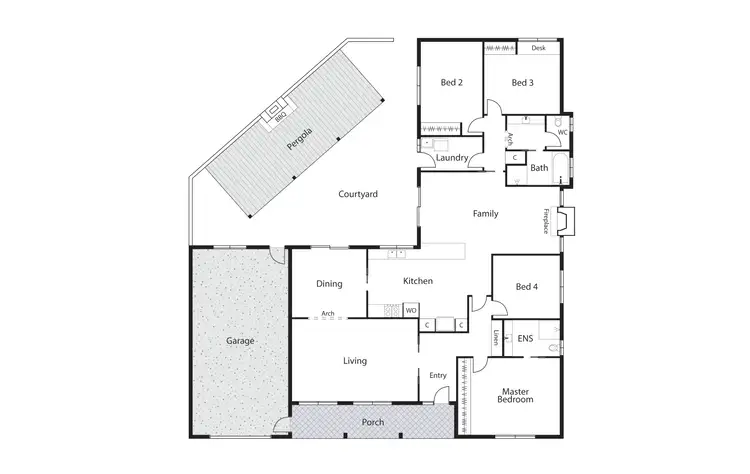 Floorplan of Homely house listing, 44 Chataway Crescent, Fadden ACT 2904