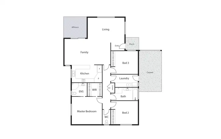 Floorplan of Homely semi-detached listing, 4B Butterley Place, Wanniassa ACT 2903