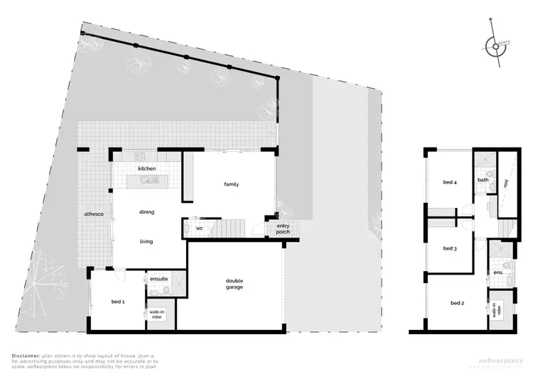 Floorplan of Homely townhouse listing, 1/38 Coxen Street, Hughes ACT 2605