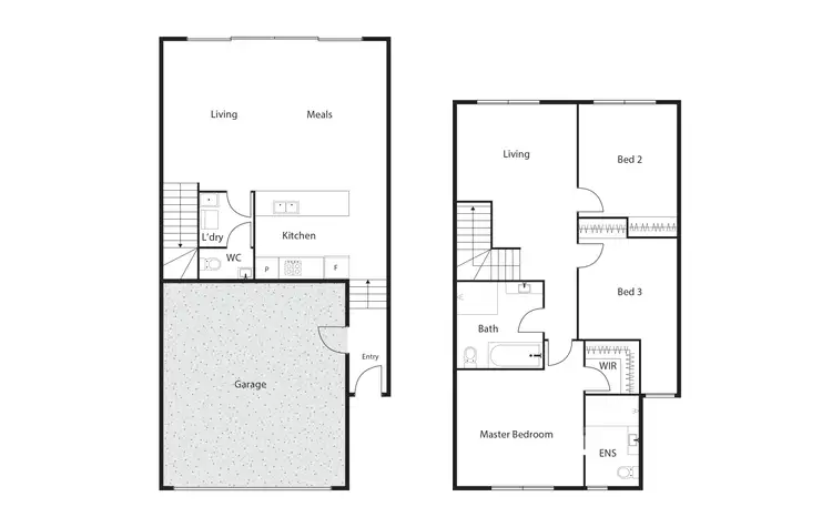 Floorplan of Homely townhouse listing, 53/4 Pearlman Street, Coombs ACT 2611