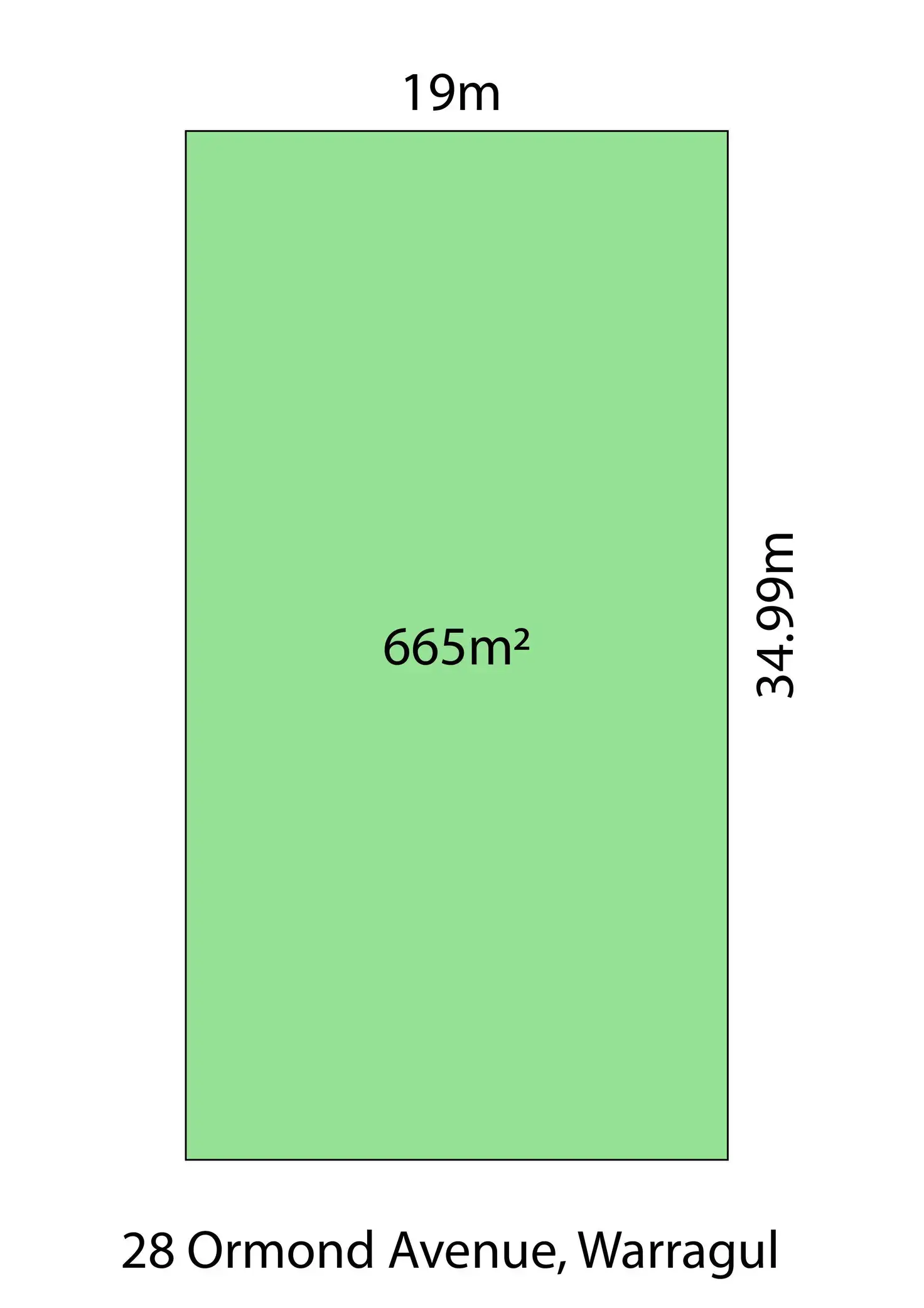 Floorplan of Homely land listing, 28 Ormond Avenue, Warragul VIC 3820