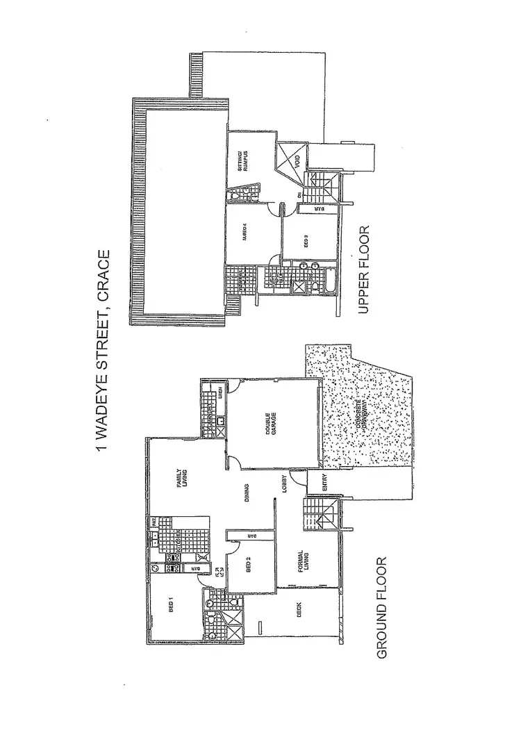Floorplan of Homely house listing, 1 Wadeye Street, Crace ACT 2911
