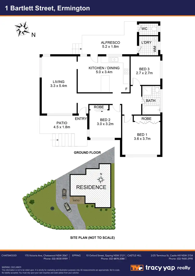 Floorplan of Homely house listing, 1 Bartlett Street, Ermington NSW 2115