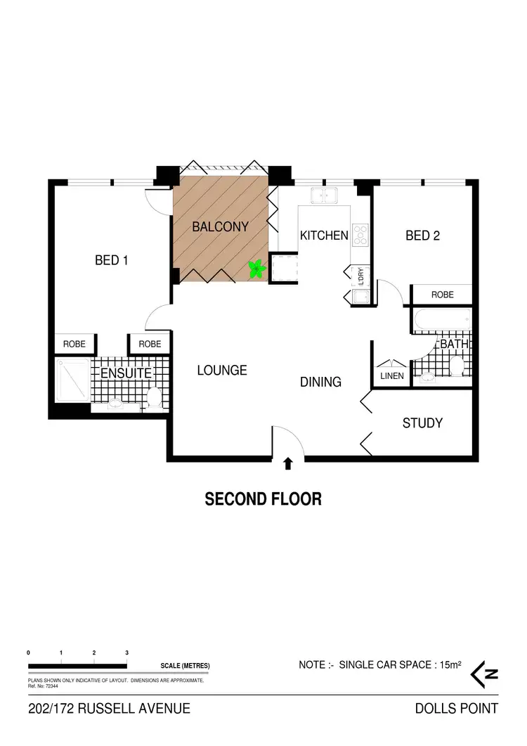 Floorplan of Homely apartment listing, 202/172-174 Russell Avenue, Dolls Point NSW 2219