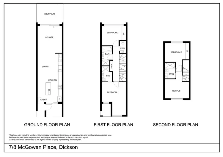Floorplan of Homely townhouse listing, 7/8 McGowan Place, Dickson ACT 2602