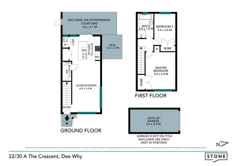 Floorplan of Homely townhouse listing, 22/30A The Crescent, Dee Why NSW 2099