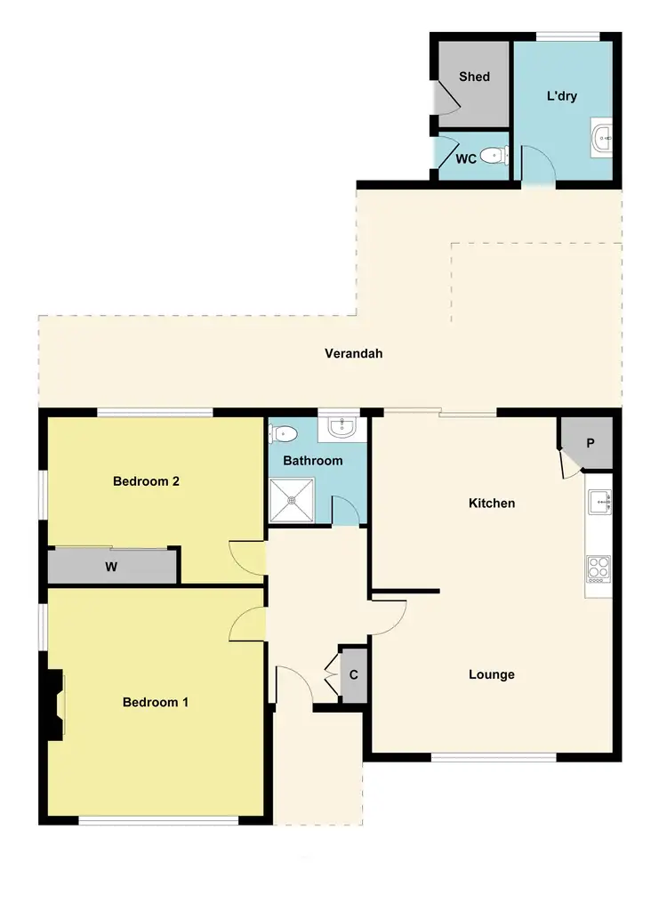 Floorplan of Homely house listing, 3 Neylan Street, Ararat VIC 3377