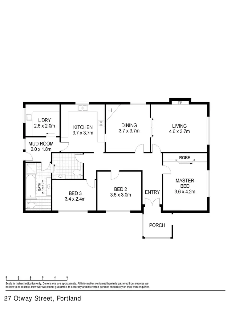 Floorplan of Homely house listing, 27 Otway Street, Portland VIC 3305