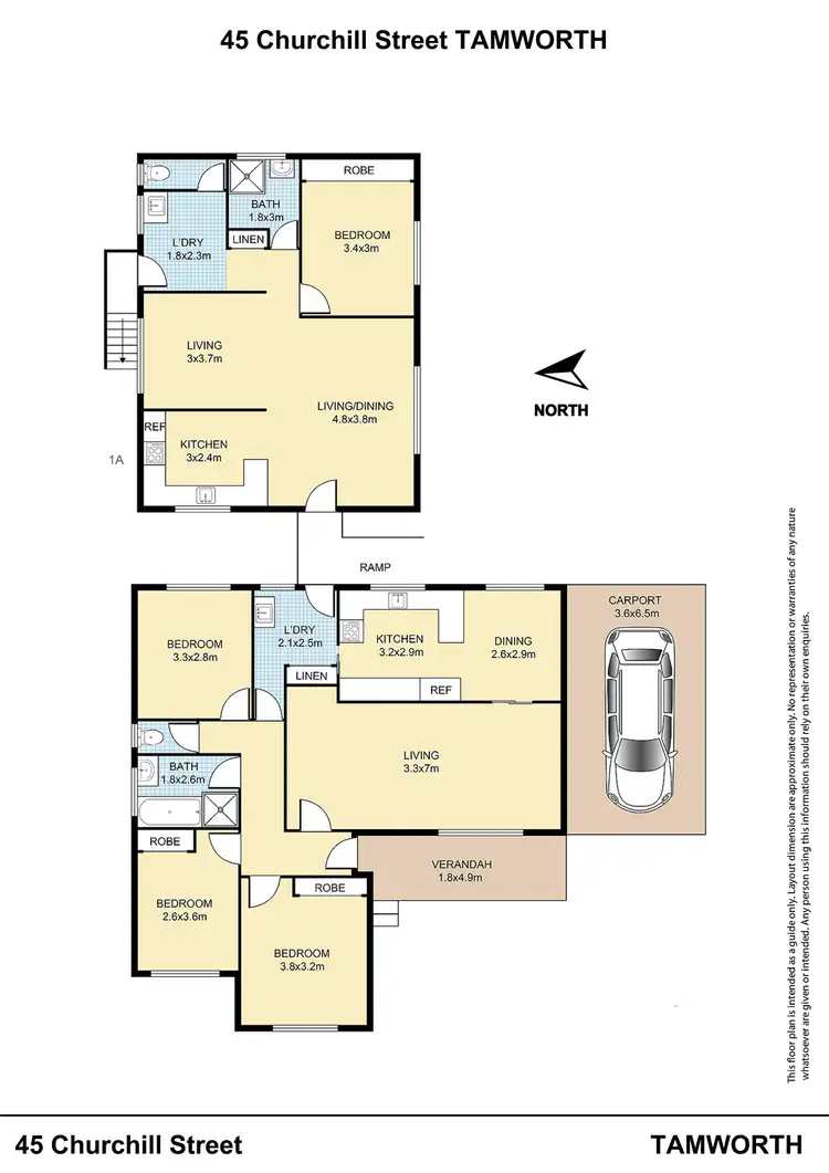 Floorplan of Homely house listing, 45 Churchill Street, Tamworth NSW 2340