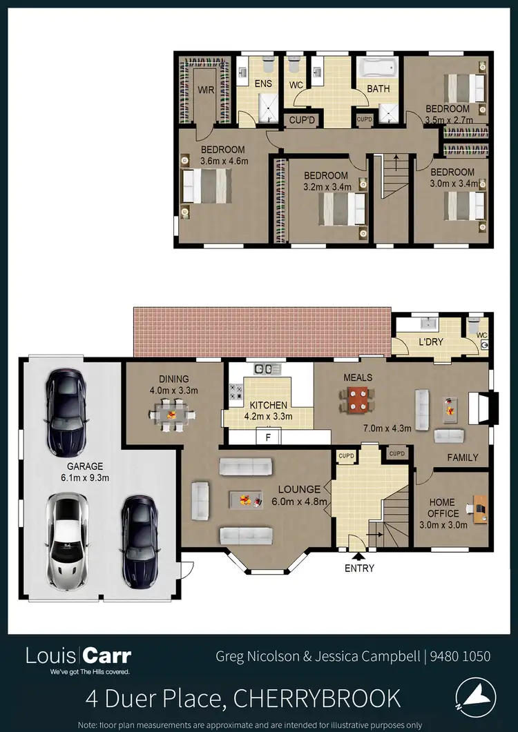 Floorplan of Homely house listing, 4 Duer Place, Cherrybrook NSW 2126