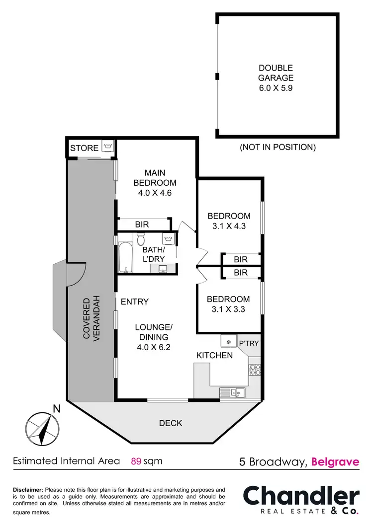 Floorplan of Homely house listing, 5 Broadway, Belgrave VIC 3160