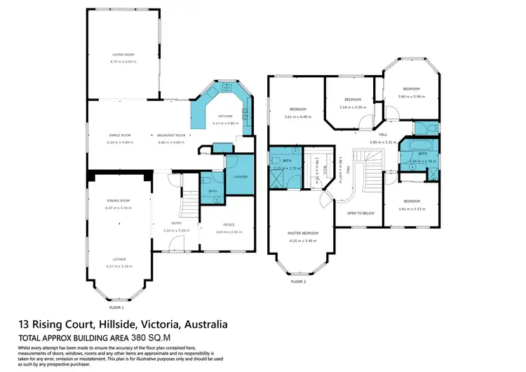 Floorplan of Homely house listing, 13 Rising Court, Hillside VIC 3037