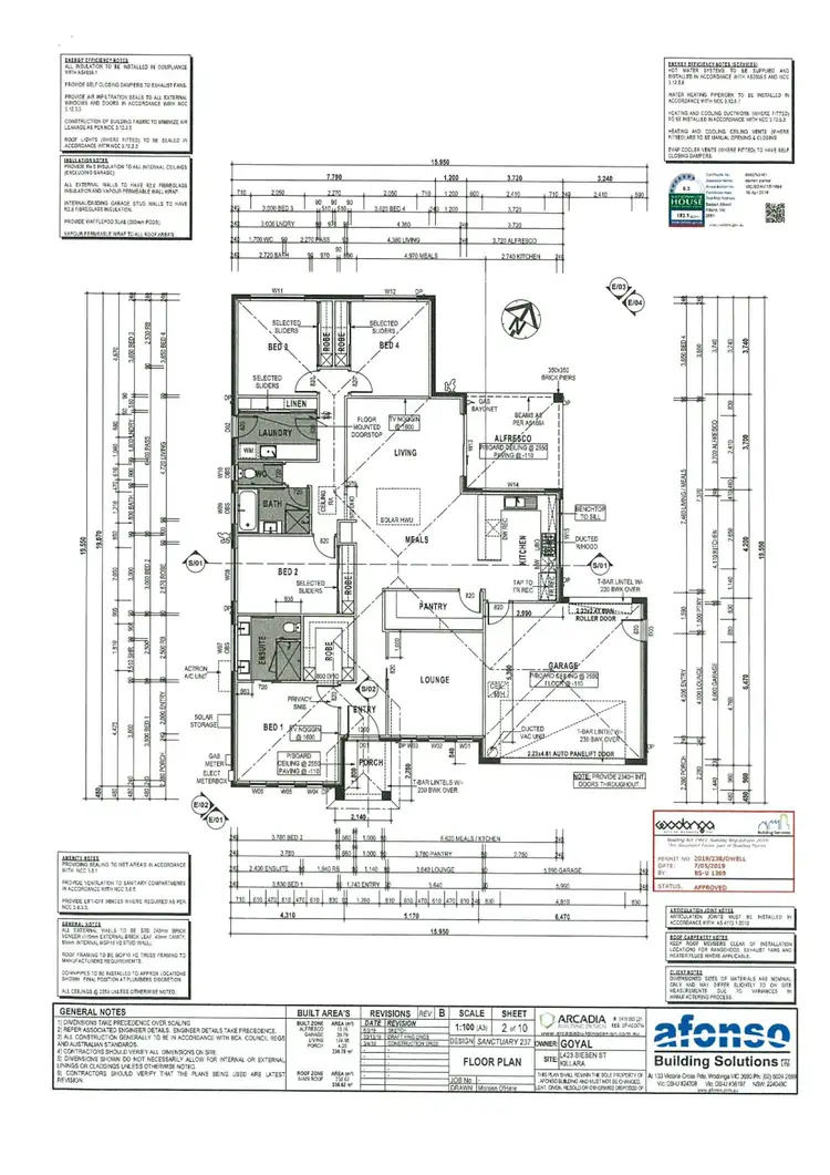 Floorplan of Homely house listing, 3 Sieben Street, Killara VIC 3691