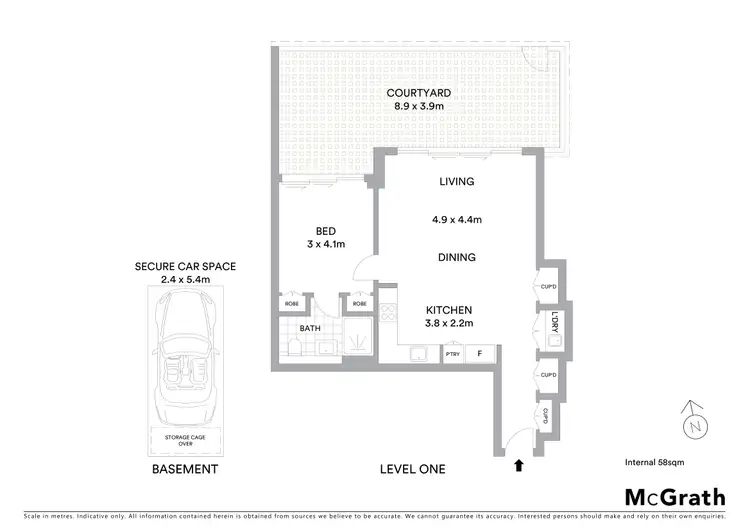 Floorplan of Homely apartment listing, 111/6 Urunga Parade, Miranda NSW 2228