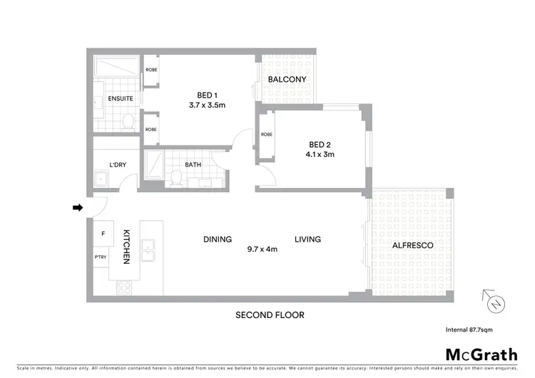 Floorplan of Homely apartment listing, A502/5 Grand Court, Fairy Meadow NSW 2519