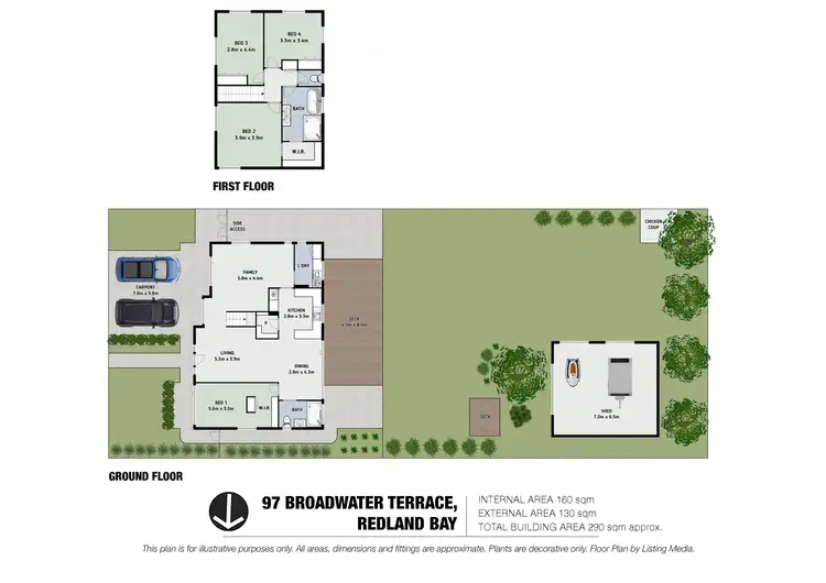 Floorplan of Homely house listing, 97 Broadwater Terrace, Redland Bay QLD 4165