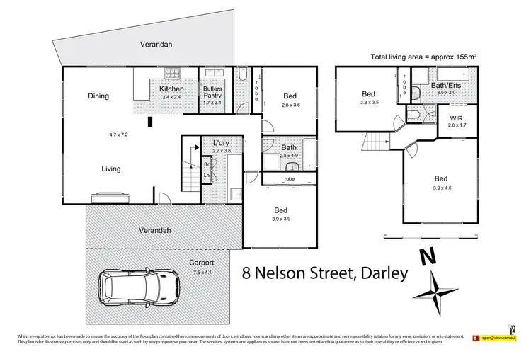 Floorplan of Homely house listing, 8 Nelson Street, Darley VIC 3340