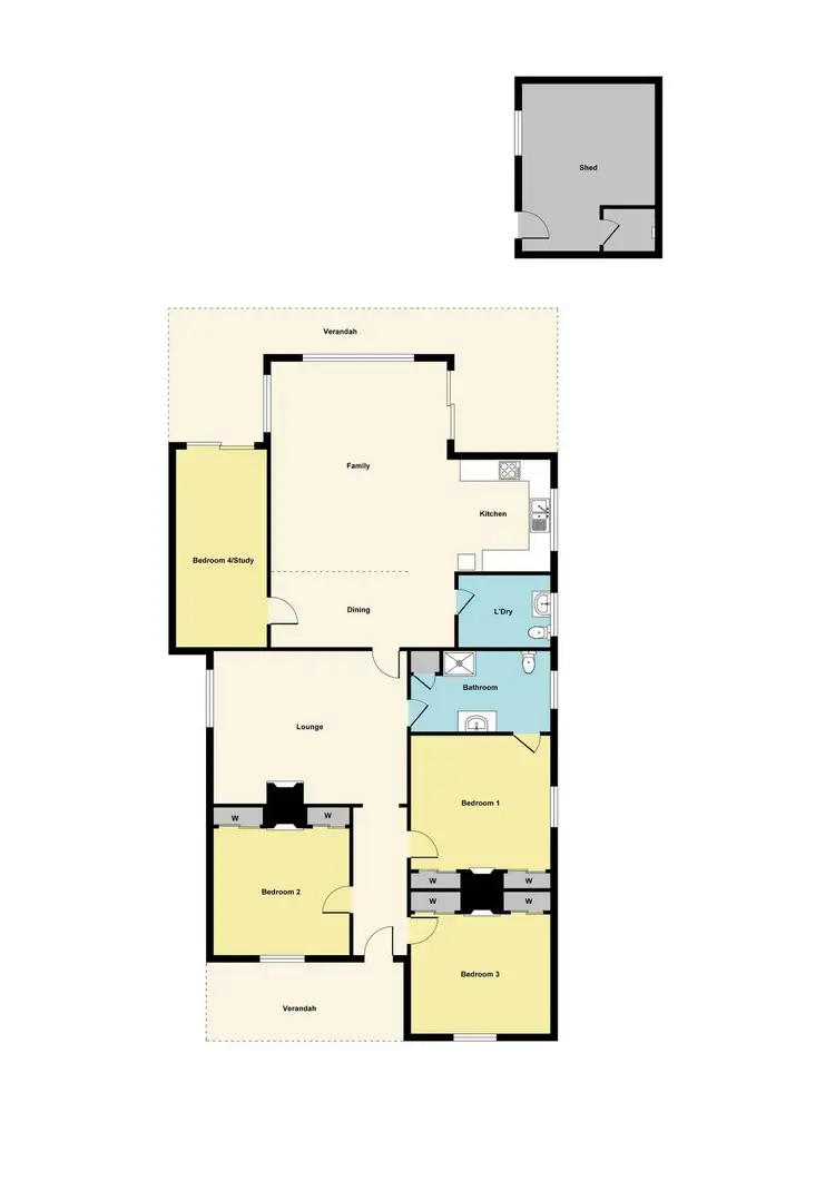 Floorplan of Homely house listing, 28 Inkerman Street, Maryborough VIC 3465