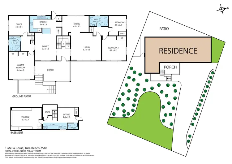 Floorplan of Homely house listing, 1 Melia Court, Tura Beach NSW 2548