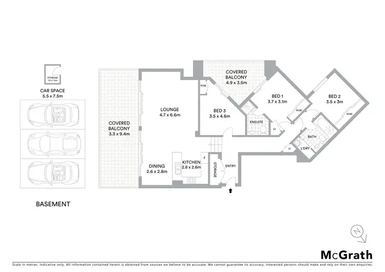 Floorplan of Homely unit listing, 575/4 The Crescent, Wentworth Point NSW 2127