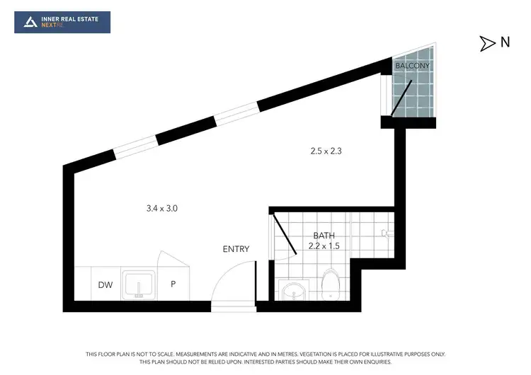 Floorplan of Homely apartment listing, 601/K13 Raleigh Street, Windsor VIC 3181