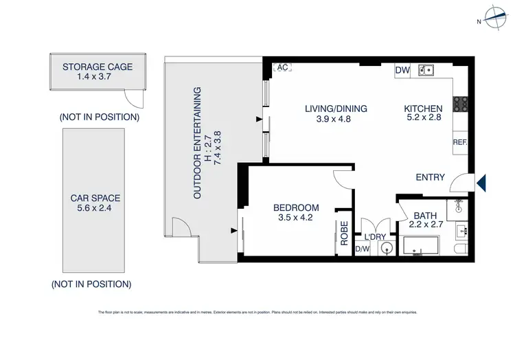 Floorplan of Homely unit listing, 8/8C Myrtle Street, Prospect NSW 2148