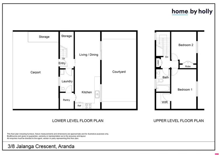 Floorplan of Homely townhouse listing, 3/8 Jalanga Crescent, Aranda ACT 2614