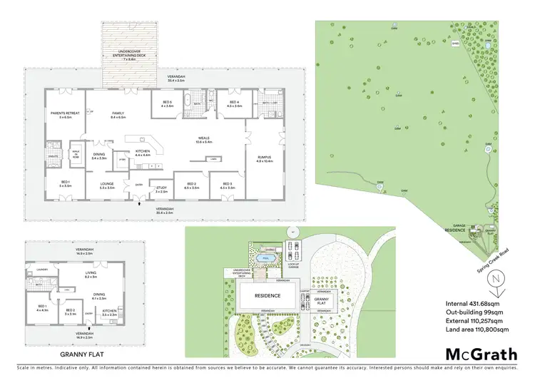 Floorplan of Homely rural property listing, 692 Spring Creek Road, Mudgee NSW 2850