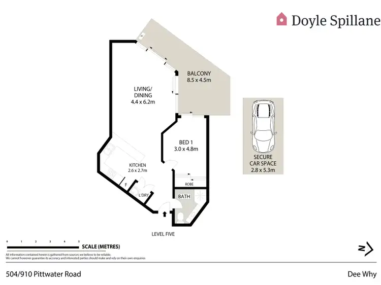 Floorplan of Homely apartment listing, 504/910 Pittwater Road, Dee Why NSW 2099