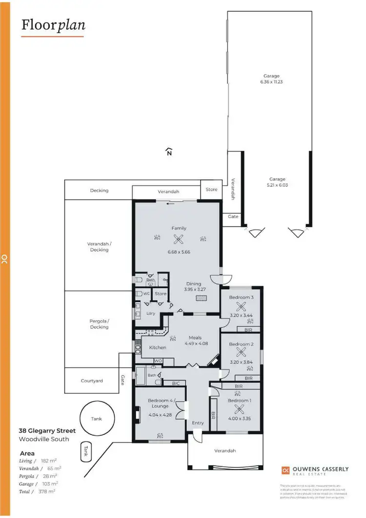 Floorplan of Homely house listing, 38 Glengarry Street, Woodville South SA 5011