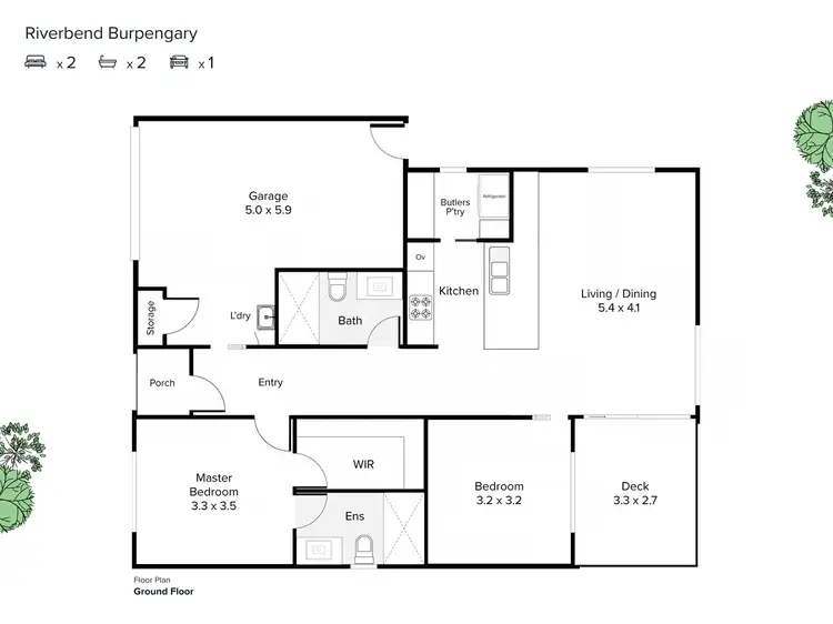 Floorplan of Homely villa listing, 309/722 Ogilvy Road, Burpengary QLD 4505