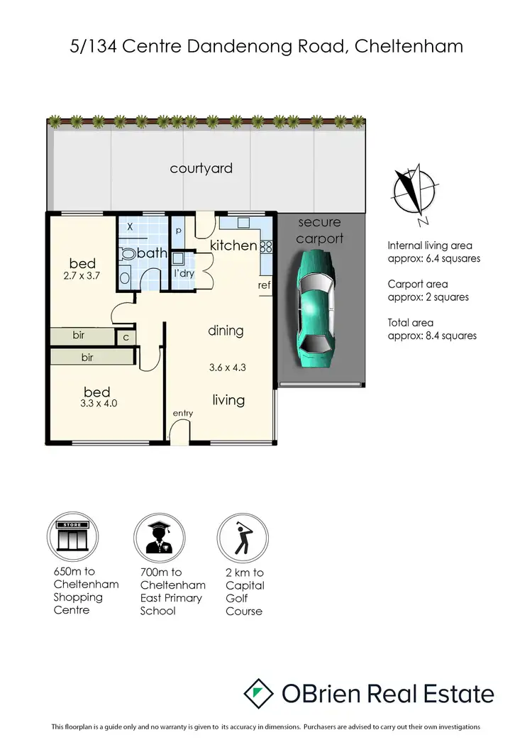 Floorplan of Homely unit listing, 5/22 Tilley Street, Cheltenham VIC 3192