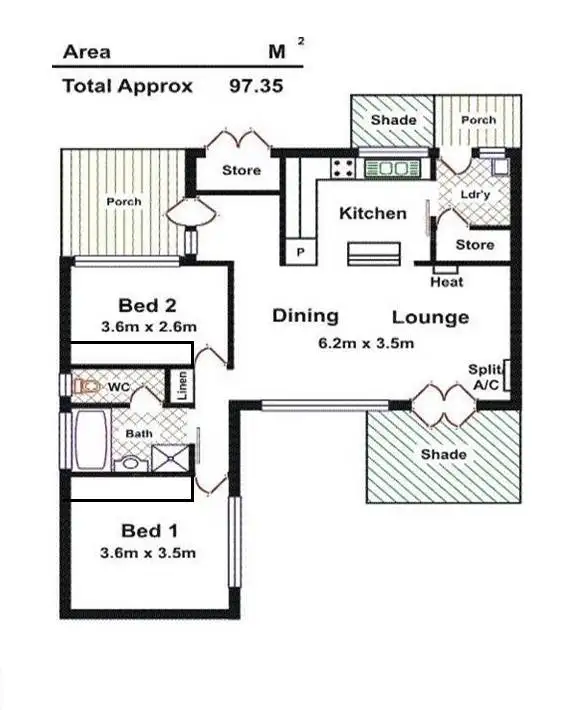 Floorplan of Homely house listing, 1/4 North Street, Norwood SA 5067
