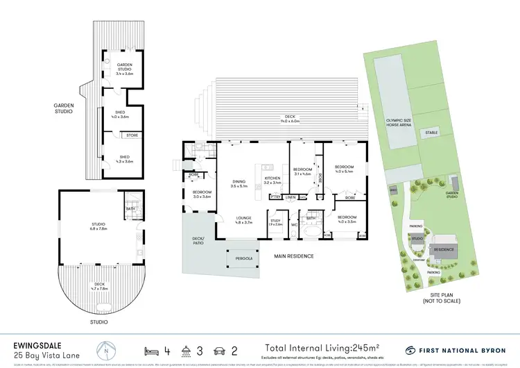 Floorplan of Homely house listing, 25 Bay Vista Lane, Ewingsdale NSW 2481
