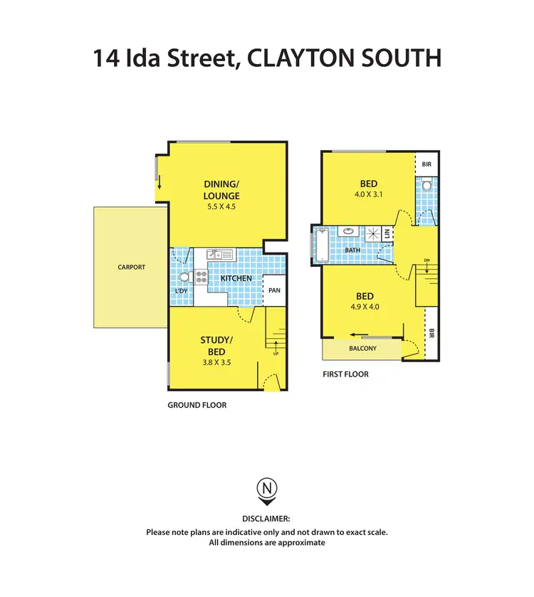 Floorplan of Homely house listing, 14 Ida Street, Clayton South VIC 3169