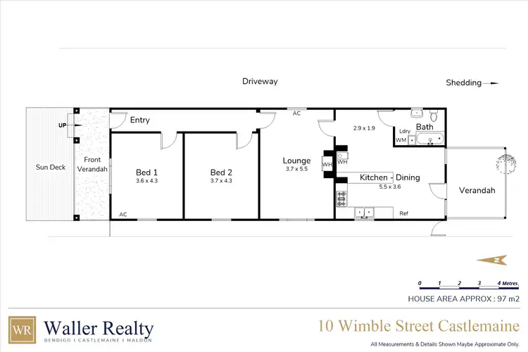 Floorplan of Homely house listing, 10 Wimble Street, Castlemaine VIC 3450