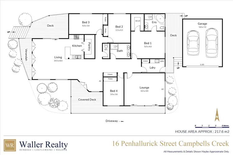 Floorplan of Homely house listing, 16 Penhallurick Street, Campbells Creek VIC 3451