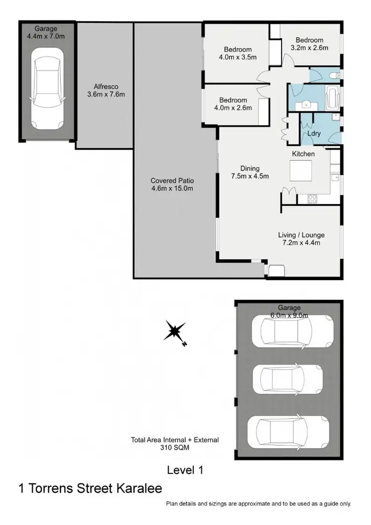 Floorplan of Homely house listing, 1 Torrens Street, Karalee QLD 4306