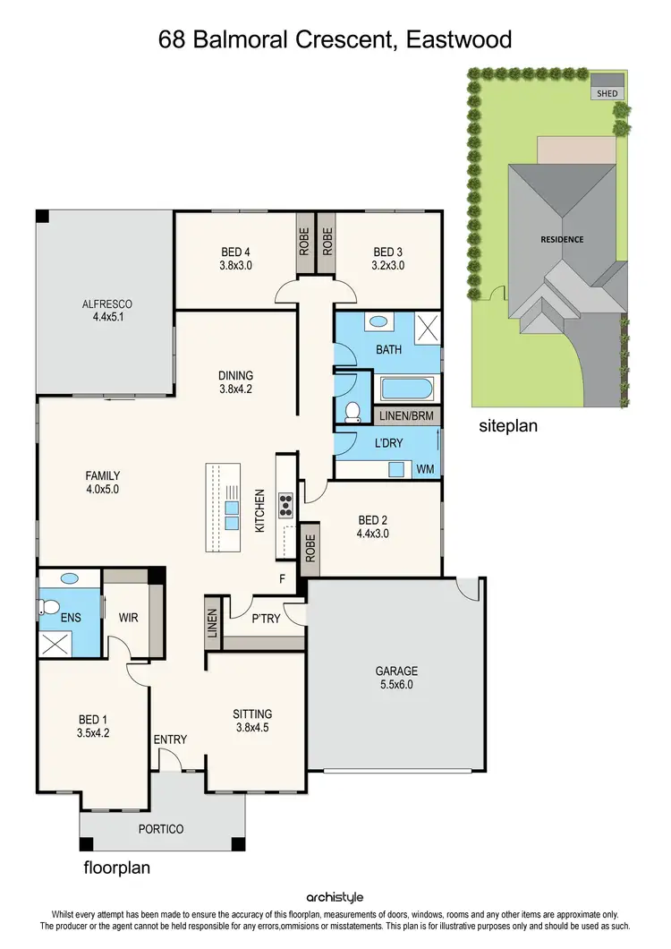 Floorplan of Homely house listing, 68 Balmoral Crescent, Eastwood VIC 3875