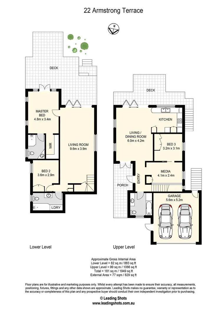 Floorplan of Homely house listing, 22 Armstrong Terrace, Paddington QLD 4064